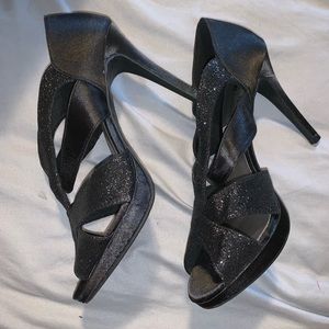 NWT Black Party Heels 3 inch